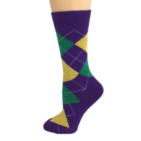 Mardi Gras Argyle Socks