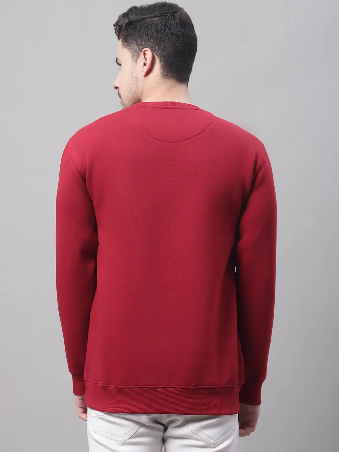 Men Maroon Sweatshirt