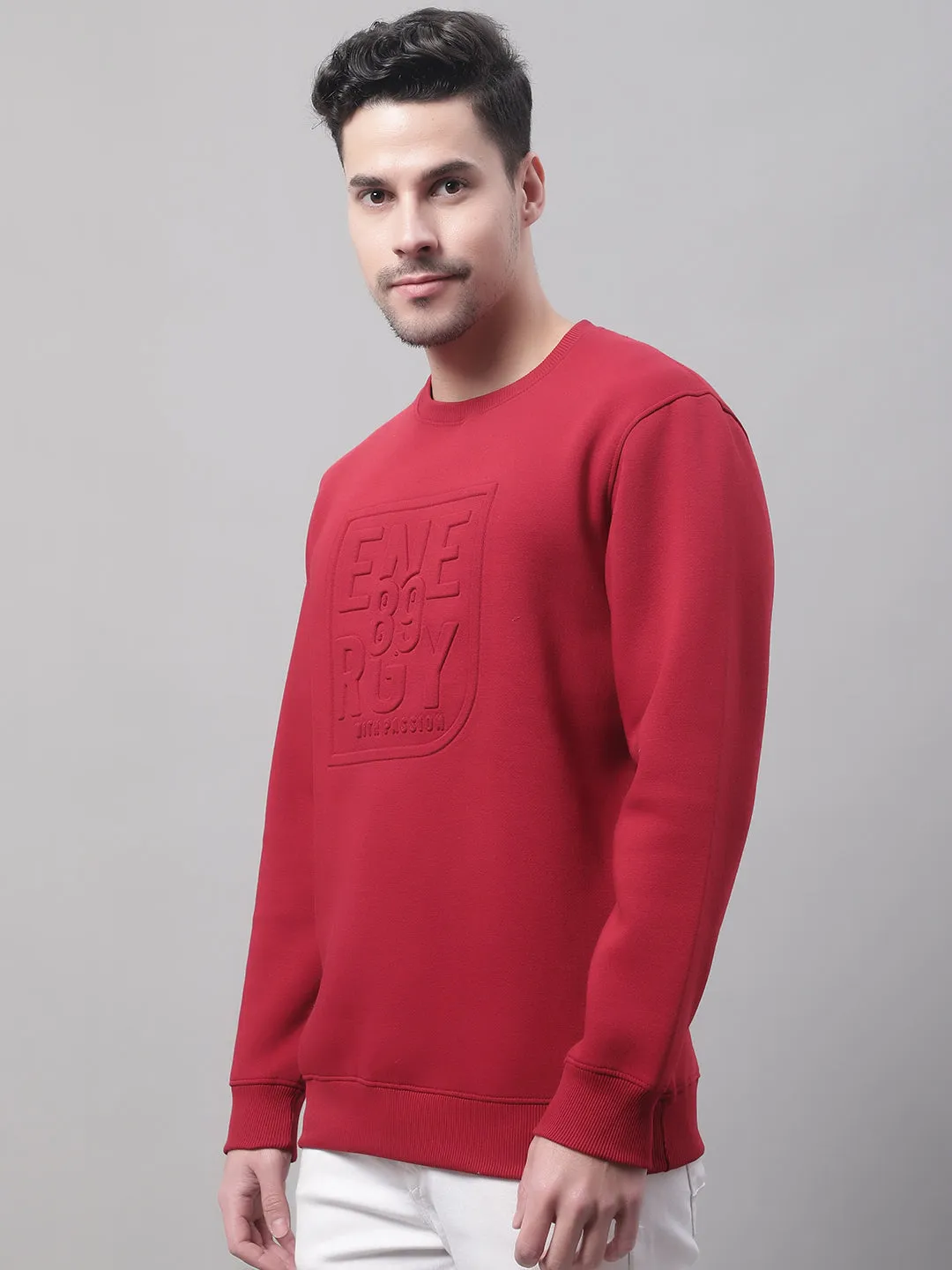 Men Maroon Sweatshirt