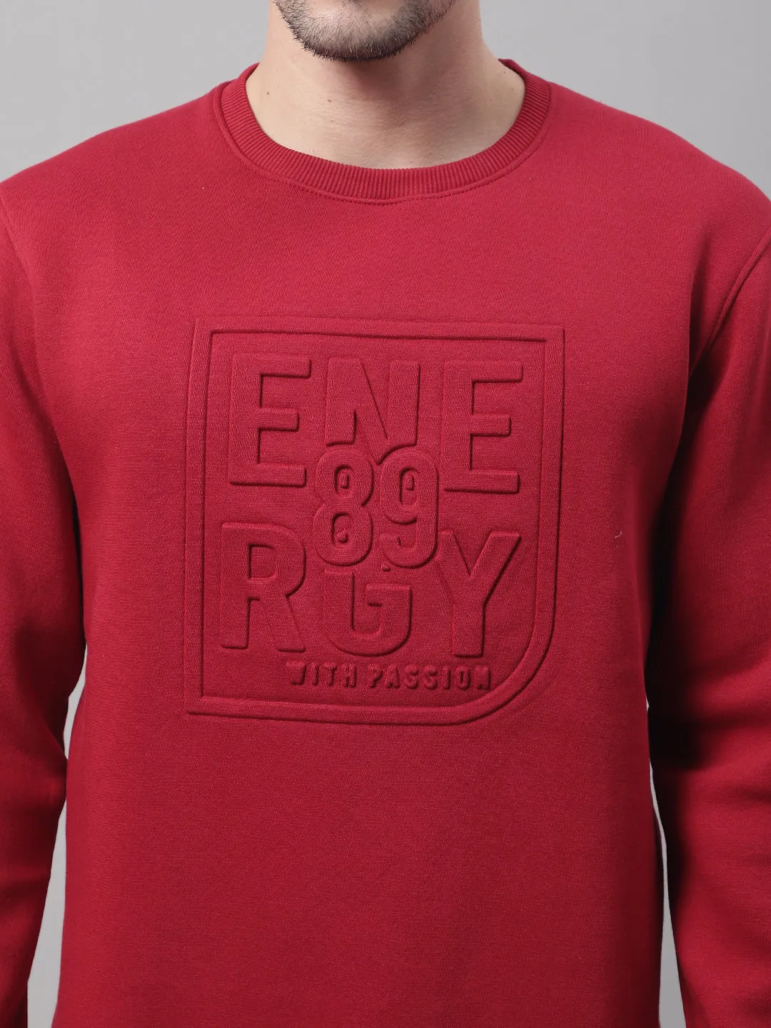 Men Maroon Sweatshirt