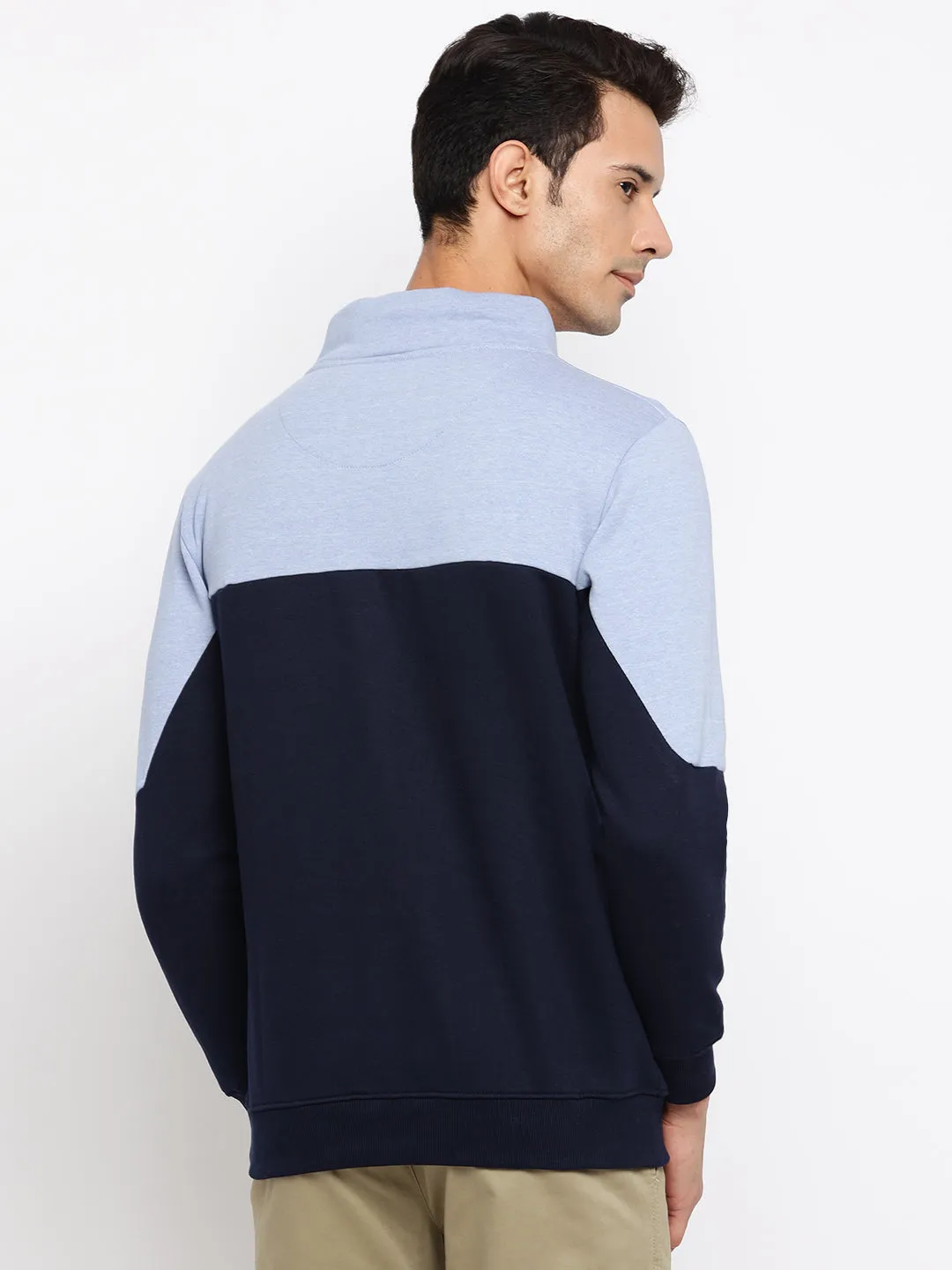 Men Sky Melange Sweatshirt