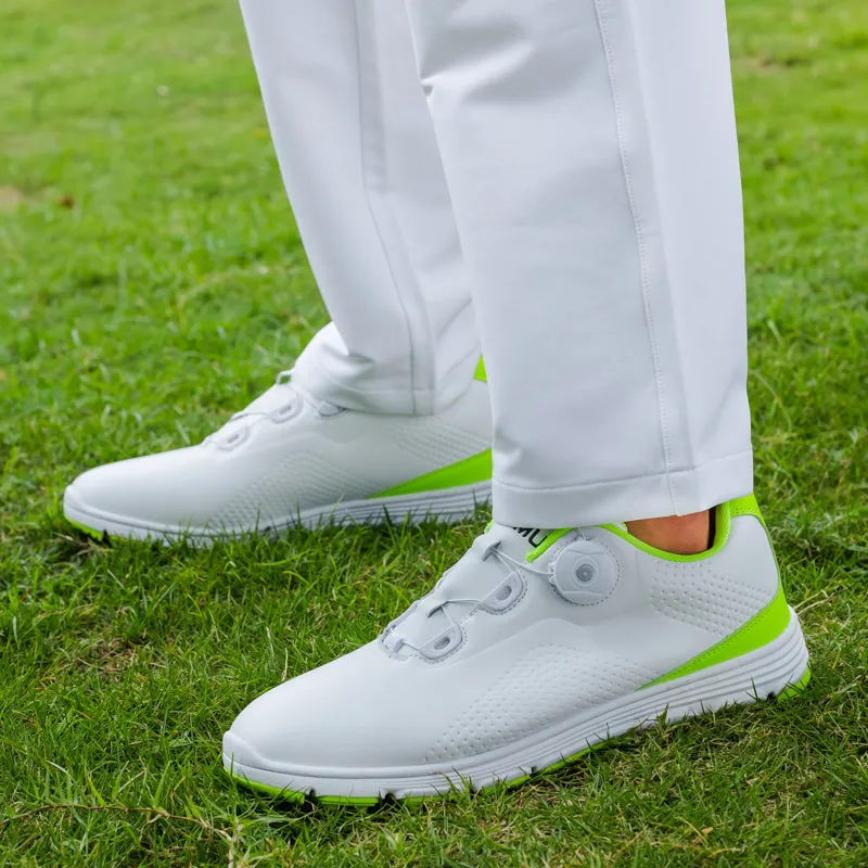 Men's Leather Golf Shoes Waterproof Non-slip Spike less Golf Shoes | 20626