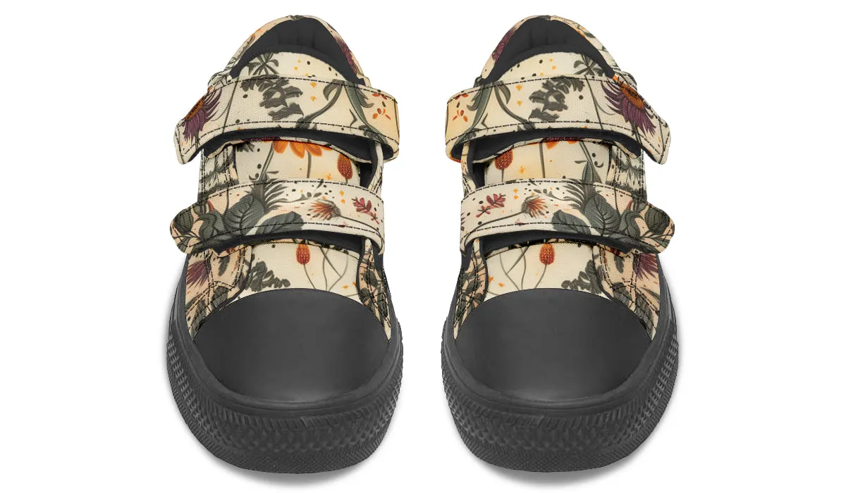 Midsummer Kids Low Tops - Easy Strap Canvas Kids Shoes with Durable Rubber Soles