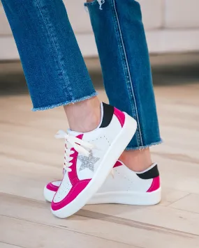 Miel Sneakers - Fuchsia & Silver FINAL SALE