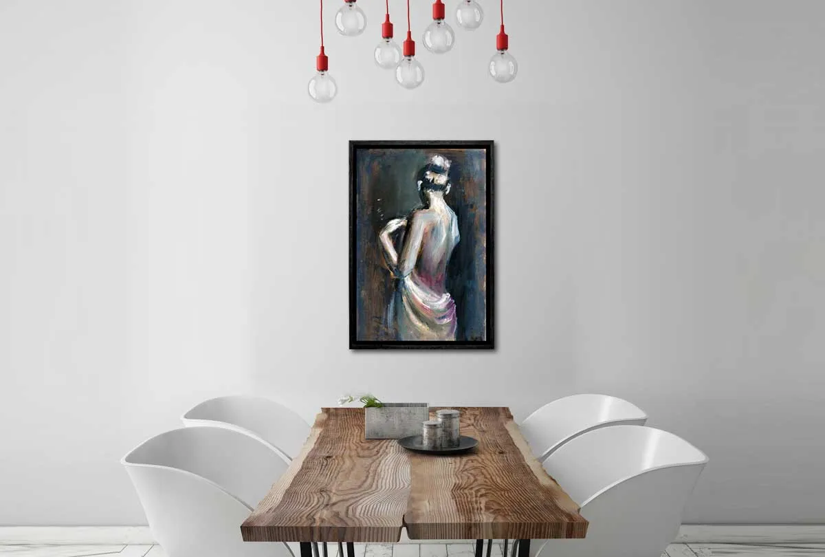 Naked Lady Painting | Canvas Wall Art Print