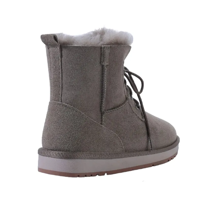 Natural Wool Winter Ankle Snow Boot