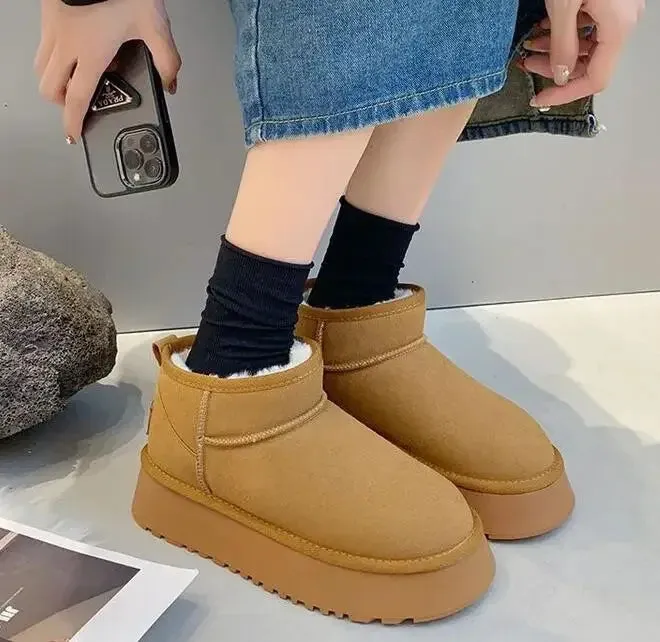 New Stylish Plush Casual Warm Short Comfortable Snow Boot