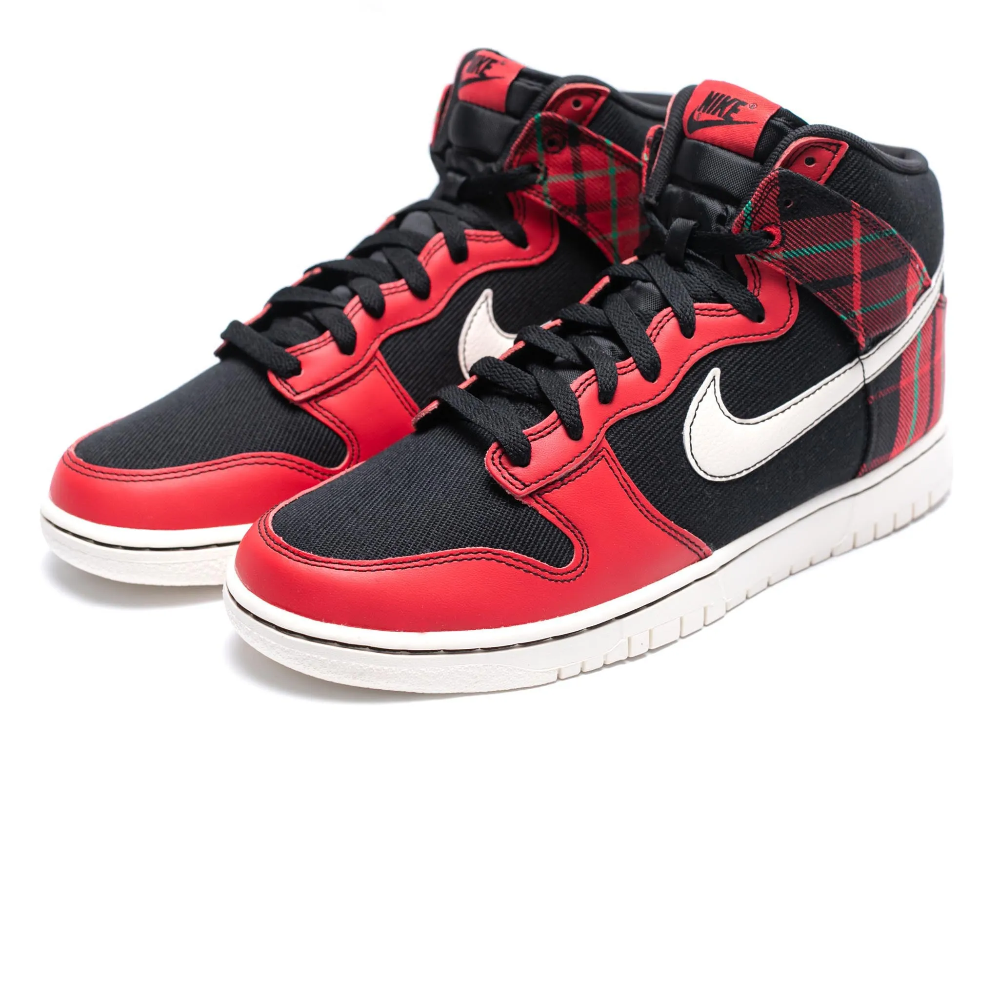 Nike Dunk High Retro SE 'Plaid' Red/Black