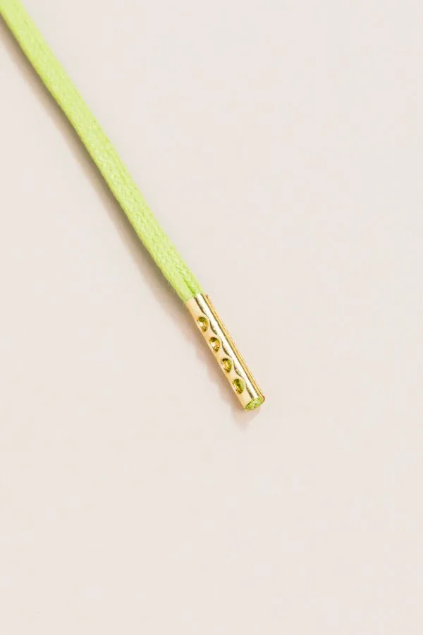 Pastel Green | 4 mm Round Waxed Shoelaces