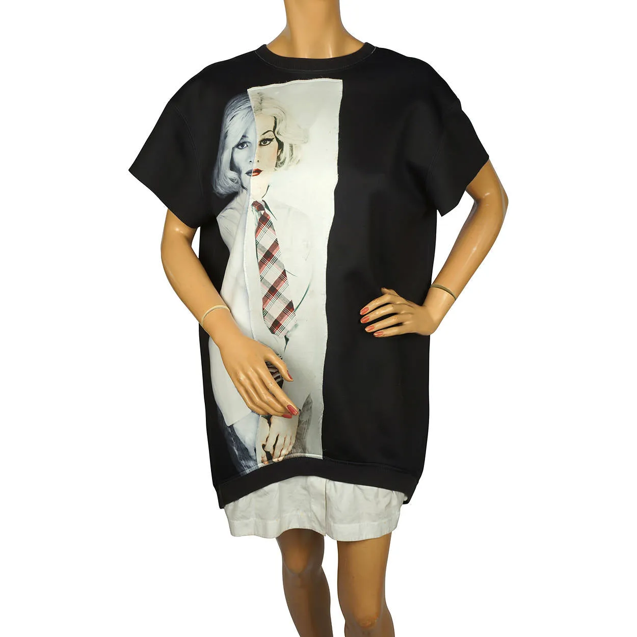 Ports 1961 Christopher Makos Altered Images Mini Dress Andy Warhol in Drag Small