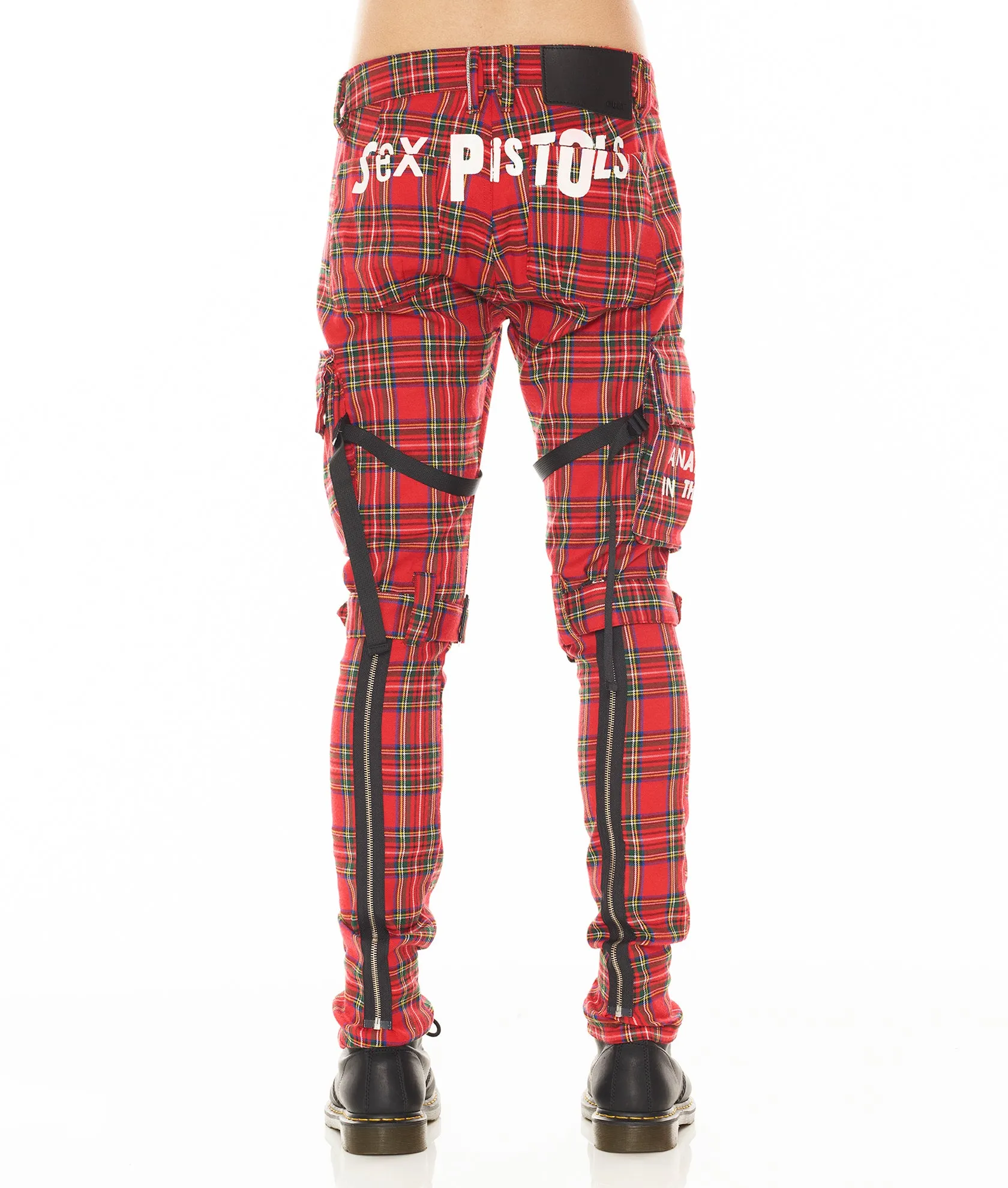 ROCKER CARGO "SEX PISTOLS" IN PLAID