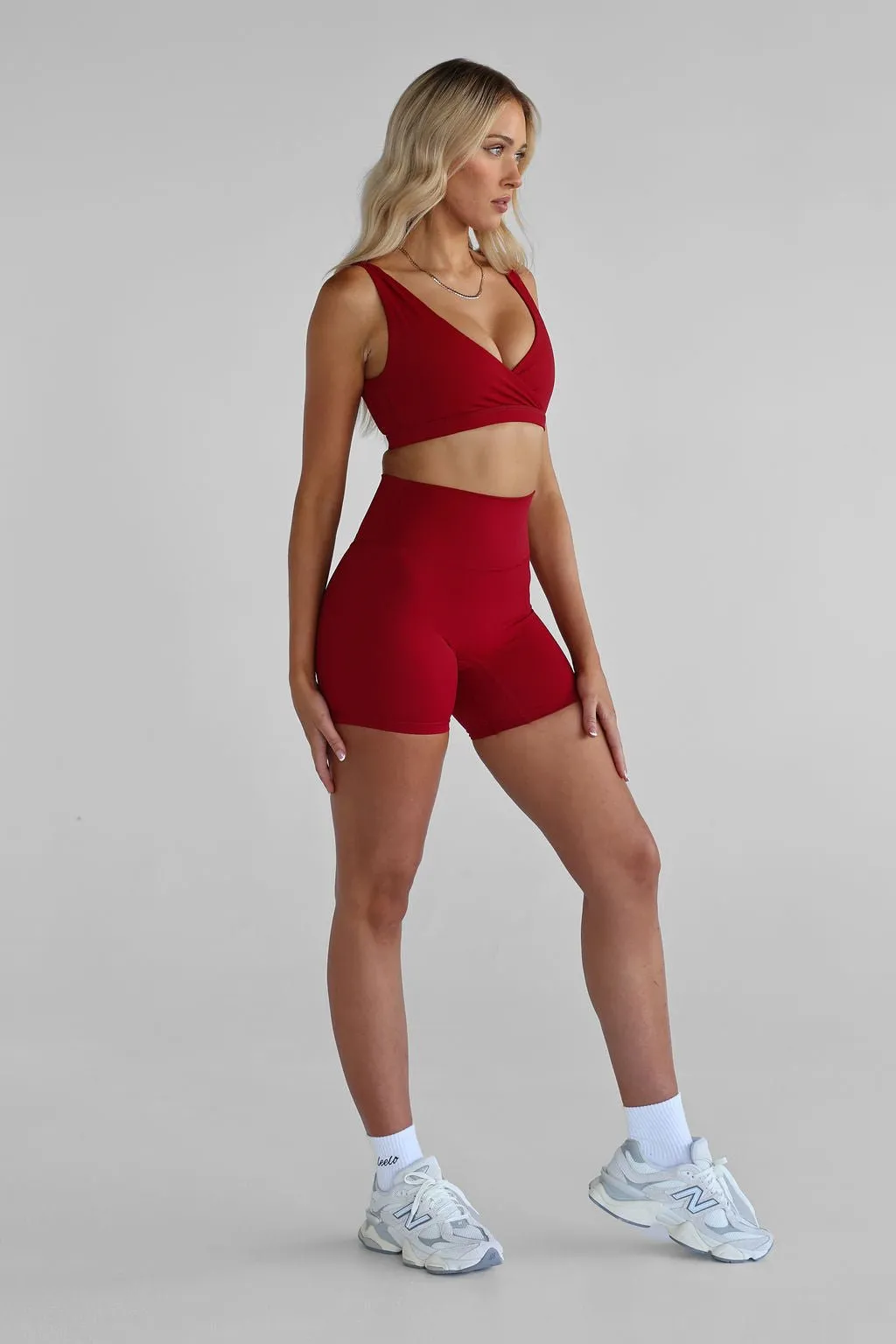 SCULPT Bike Shorts - Cherry