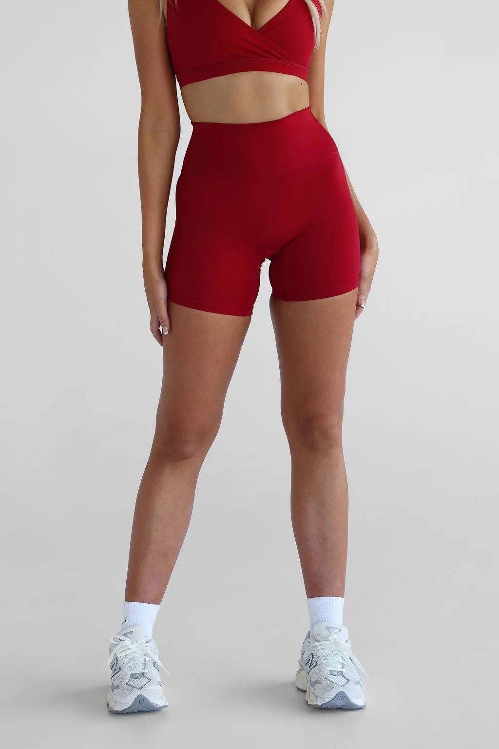 SCULPT Bike Shorts - Cherry