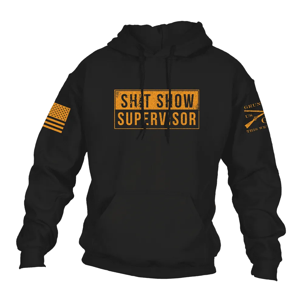 Sh*t Show Supervisor Hoodie - Black