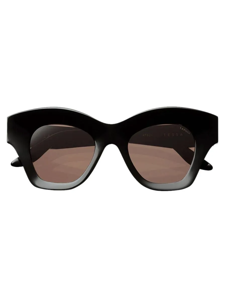 Tessa Black Solid sunglasses