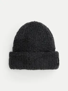 The Fuzzy Merino Wool Beanie in Dark Grey