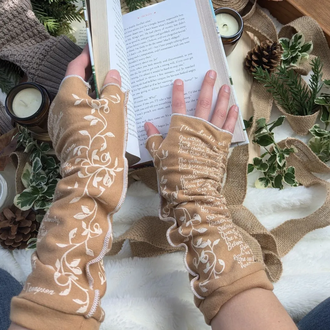 The Lady of Shalott Writing Gloves