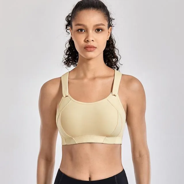 Women's High Impact Wire Free Full Coverage Lightly Padded Sports Bra