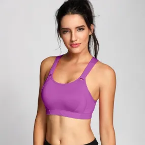 Women's High Impact Wire Free Full Coverage Lightly Padded Sports Bra